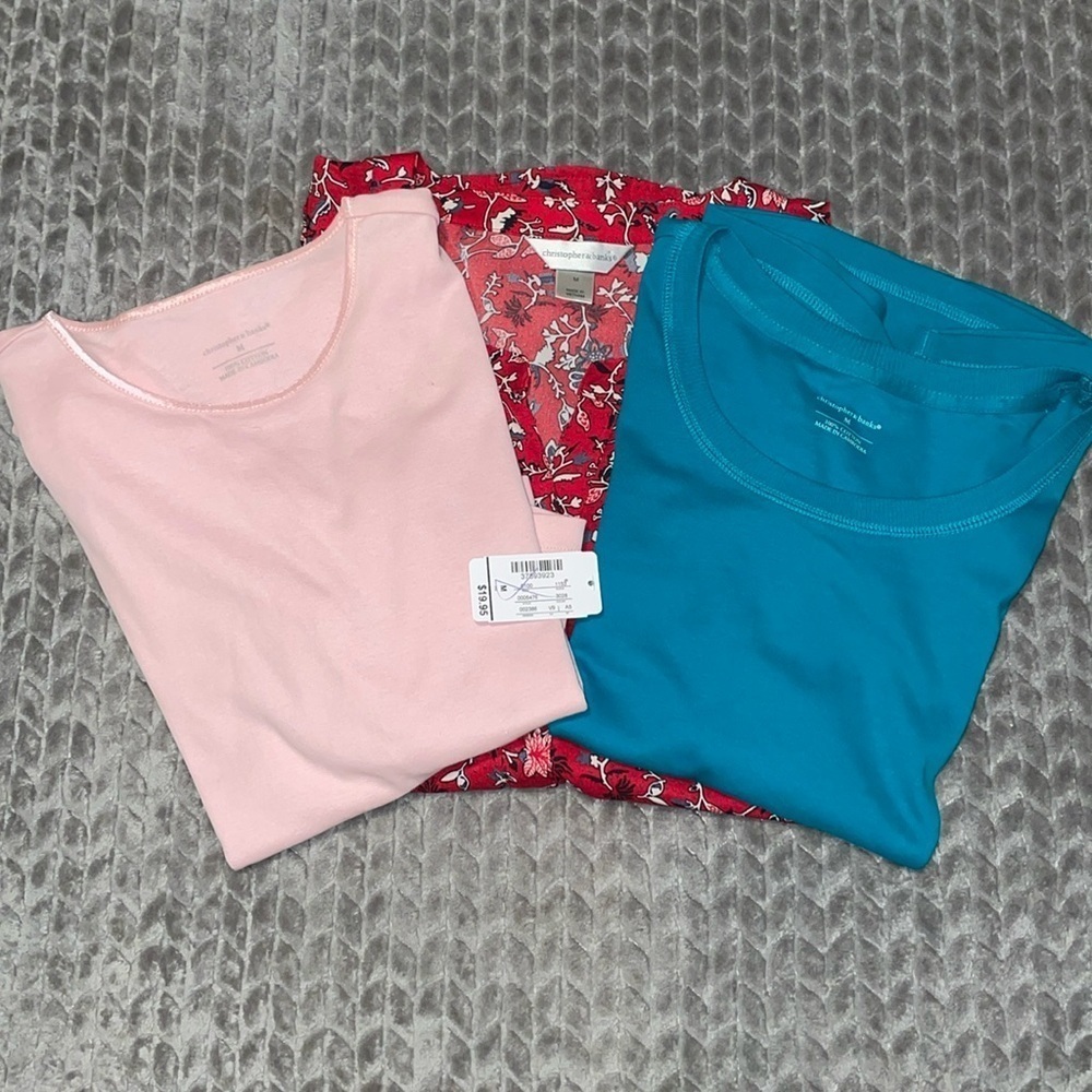 Lot of 3 Christopher & Banks Shirts. Size Medium.